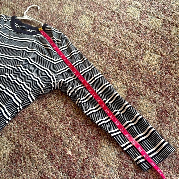 Lands End Navy Blue  and White Striped Long Sleeve Tee size 2X - Picture 8 of 8